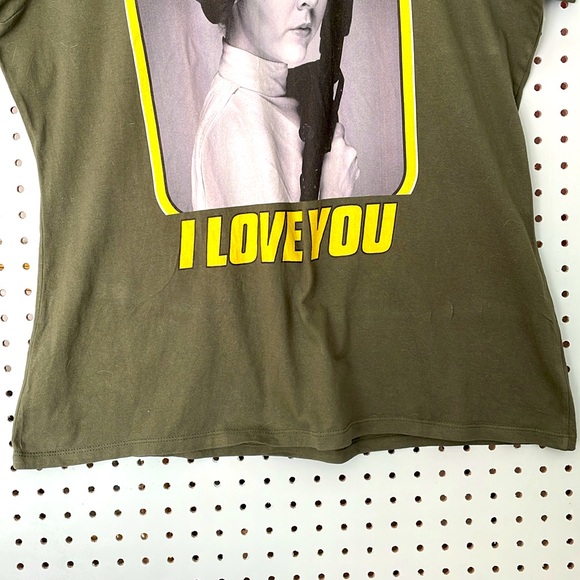 Star Wars Princess Leah T-Shirt XXL army Green 100% Cotton by Port & Company - Picture 7 of 10